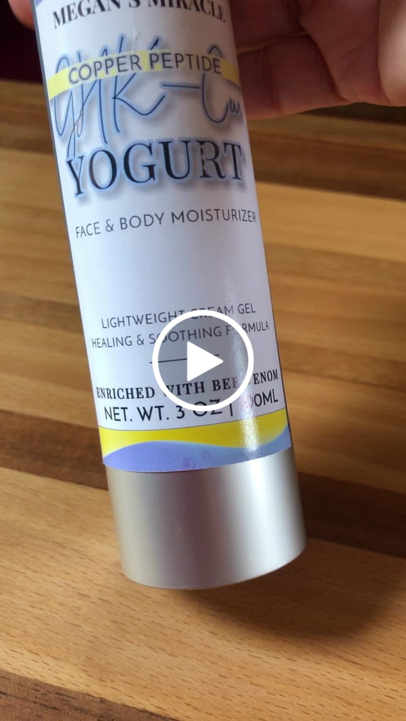 Customer video review of Copper Peptide GHK-Cu Yogurt Moisturizer