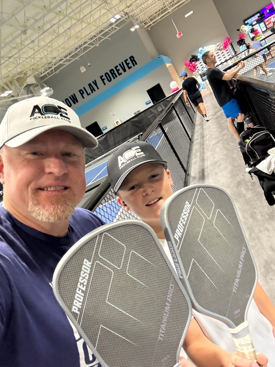 Customer photo review of Professor Titanium Pro Pickleball Paddle- Designed with Titanium Carbon Fiber Weave Surface