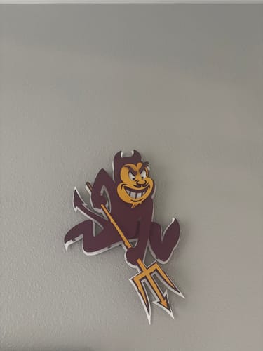 Customer photo review of Arizona State Sun Devils Metal Wall Art