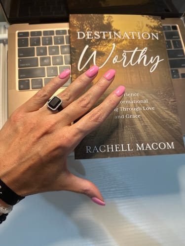 Customer photo review of Emerald Silicone Ring with Metal Frame & Stones | Elegant & Durable by Rinfit