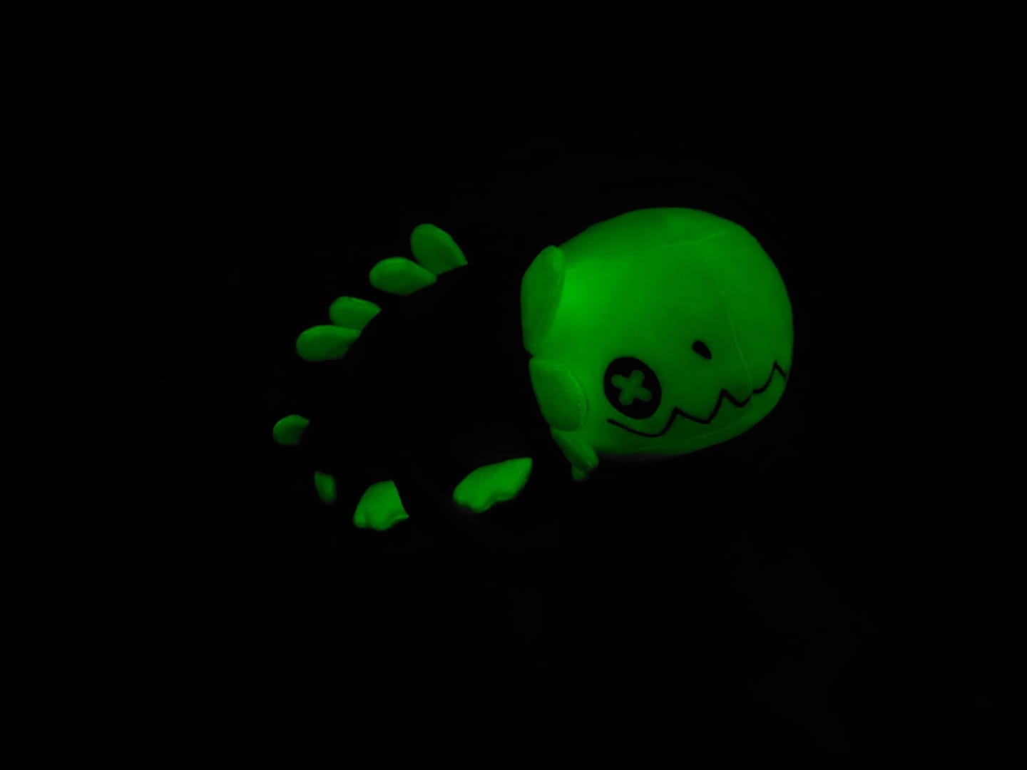 Customer photo review of Rain World - Glowing Green Lizard Plush