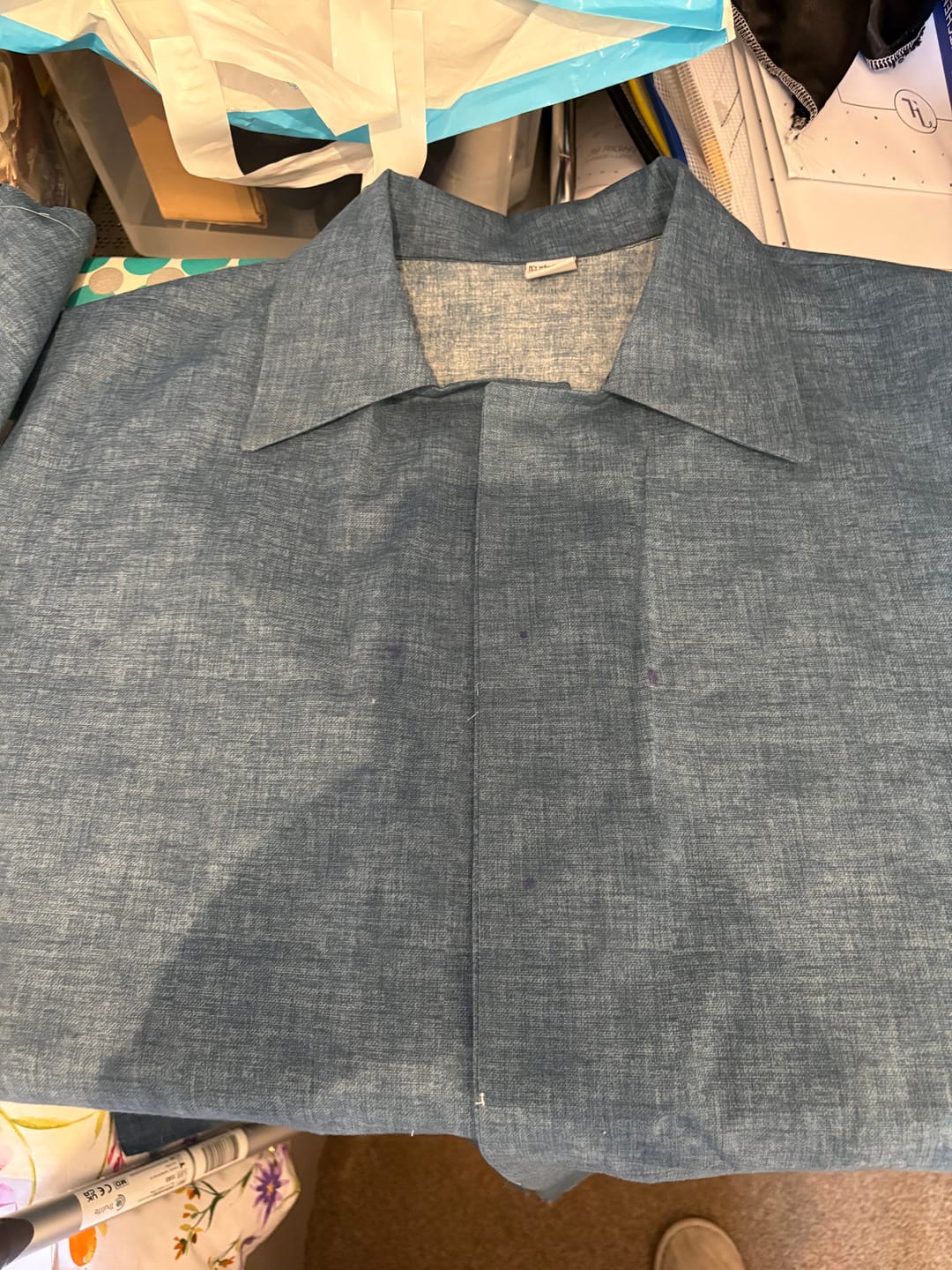 Customer photo review of Linen Textured Look Cotton Fabric
