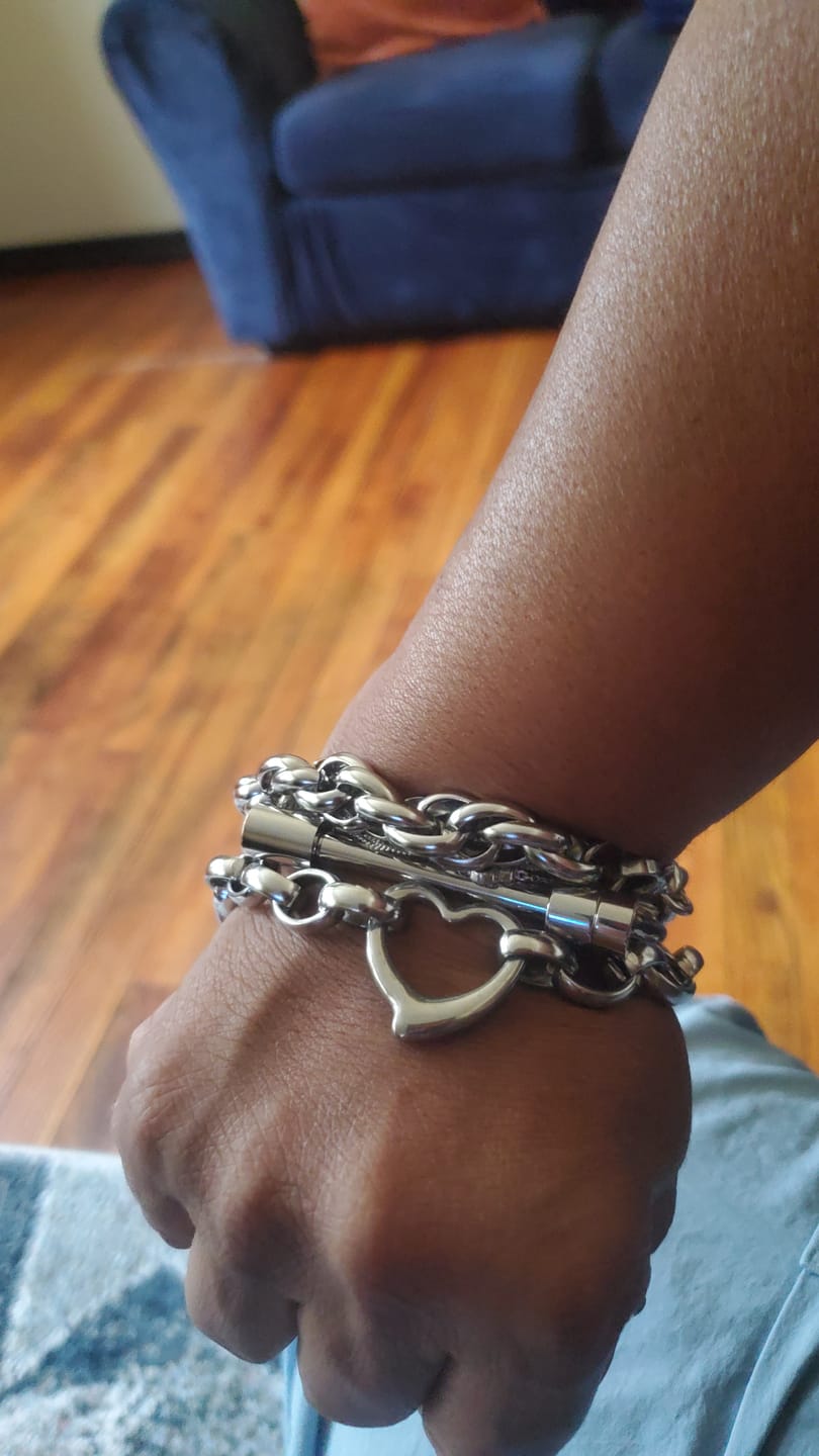 Customer photo review of Audra Bracelet Stack