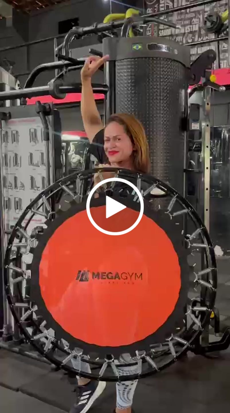 Customer video review of Mini Jump Trampolim Profissional 32 Molas