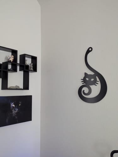 Customer photo review of Whisker Swirl Wall Art