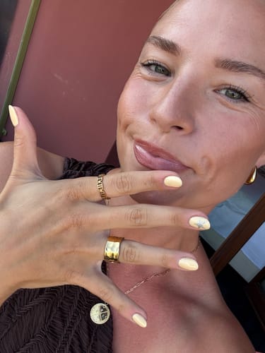 Customer photo review of Signature Band Ring