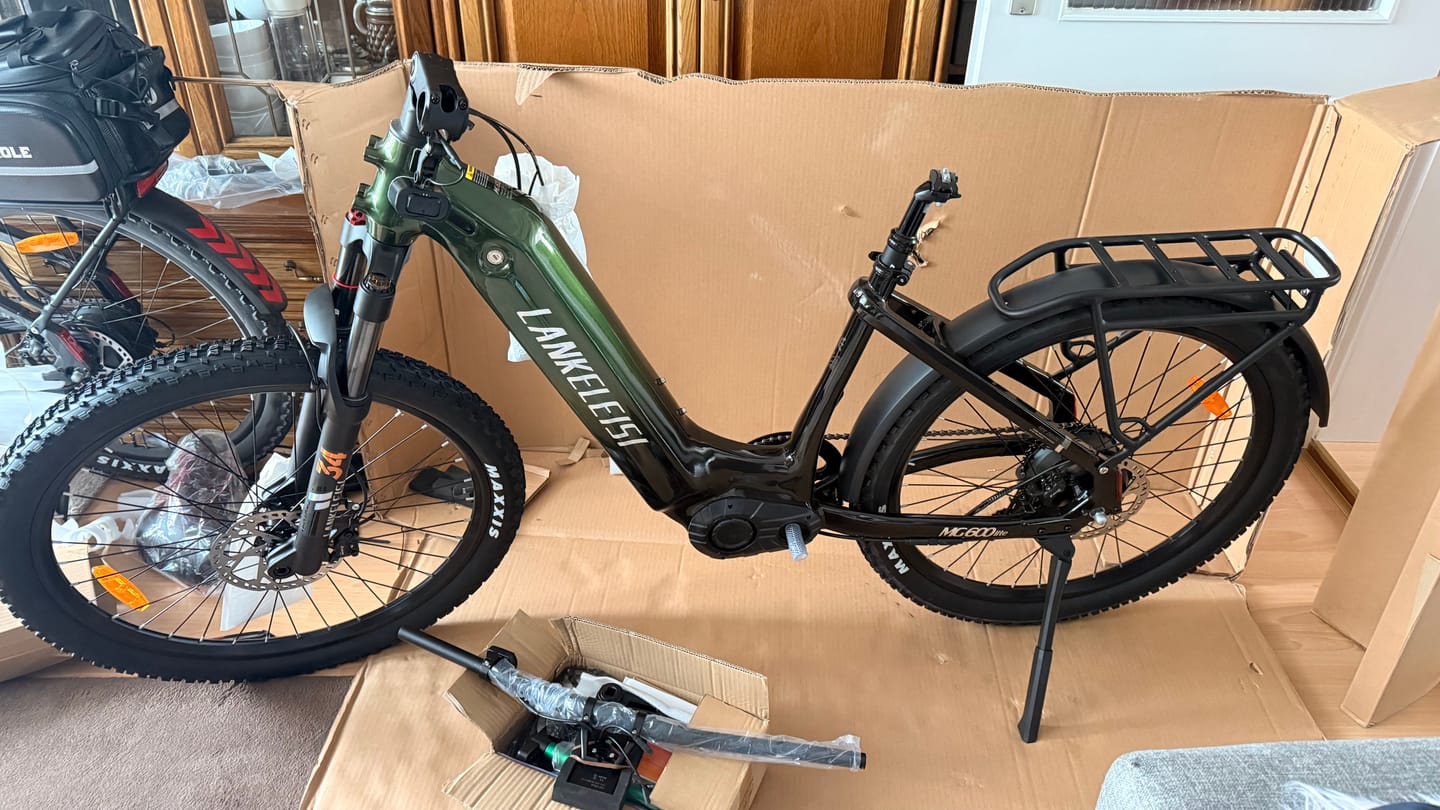 Customer photo review of Lankeleisi Suspension Seat Post 360mm for MG600 Plus/MG600 Lite/Wombat-1