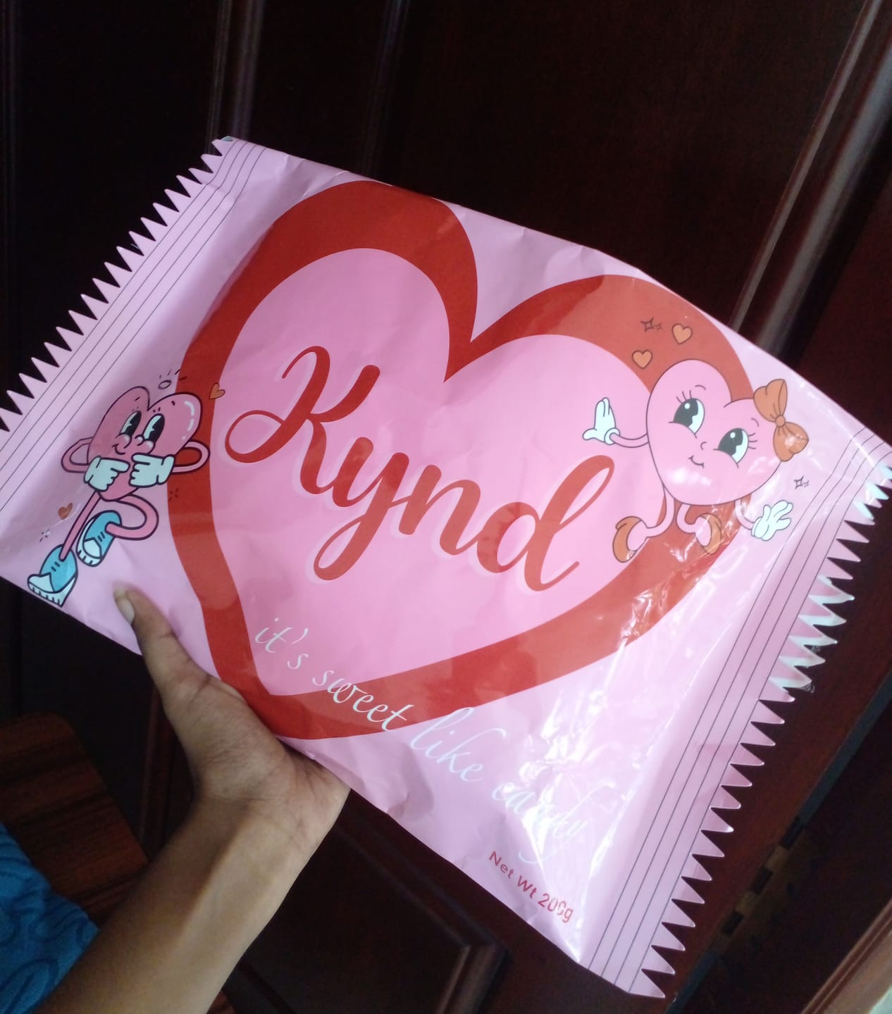 Customer photo review of Kynd Toffee Packaging