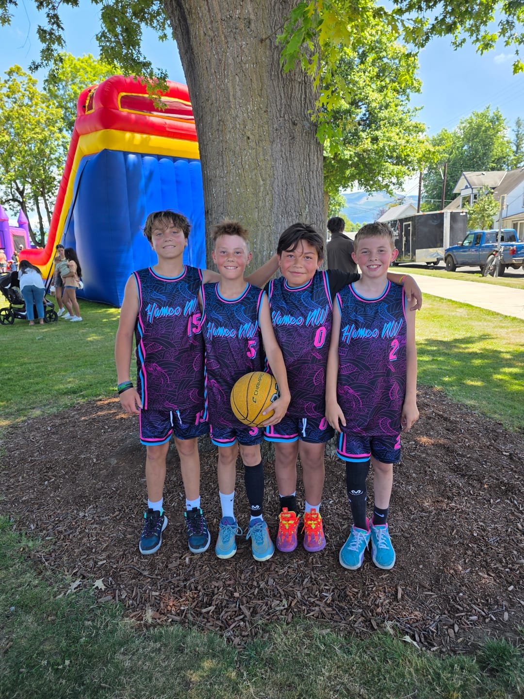 Customer photo review of Custom Reversible Basketball Suit for Adults and Kids  Personalized Jersey