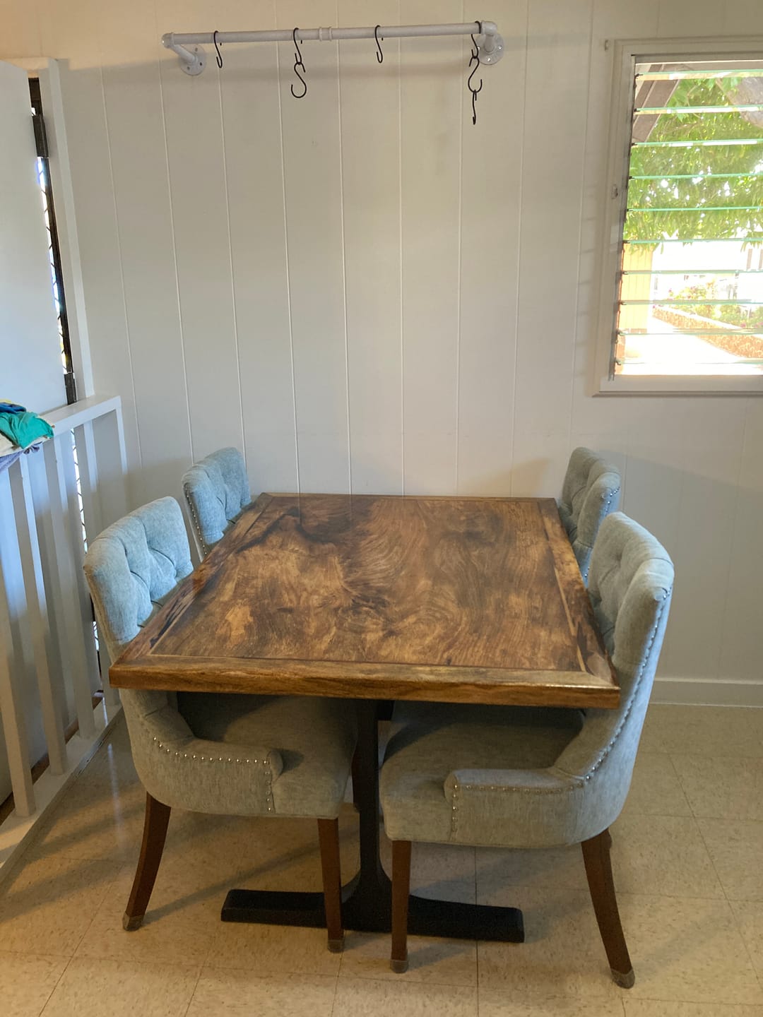 Customer photo review of Table Legs 402 Wineglass 28H Modern Dining Furniture Legs