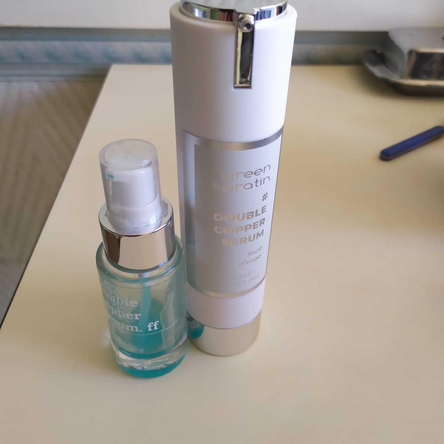 Customer photo review of DOUBLE COPPER Sérum pour le visage