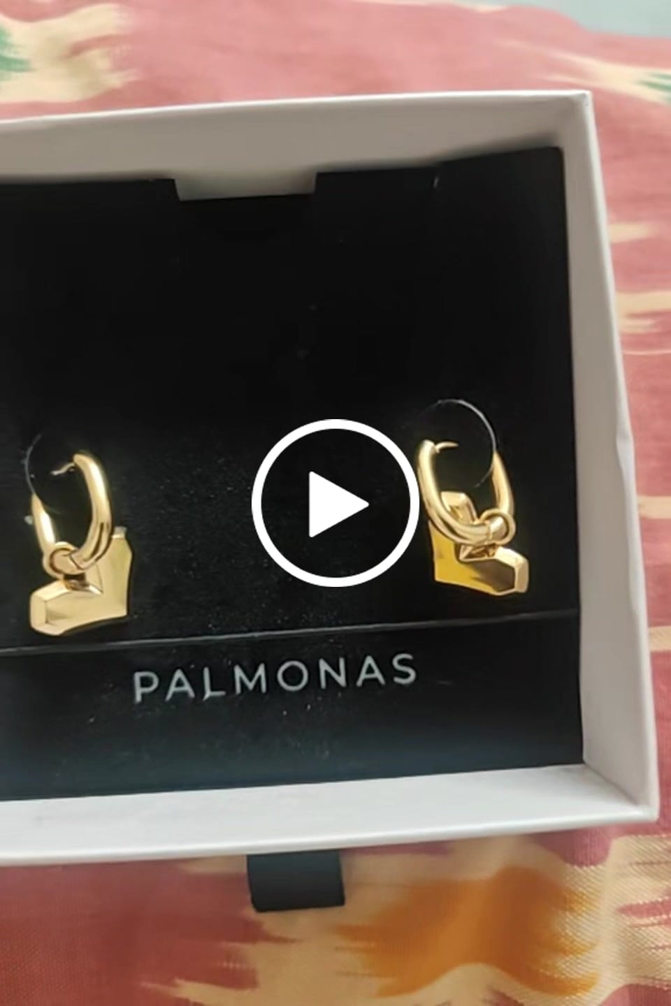 Customer video review of Peripheral Heart Earrings