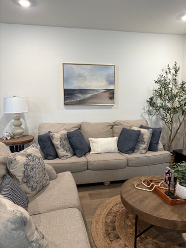 Customer photo review of Shoreline Calm Canvas Art