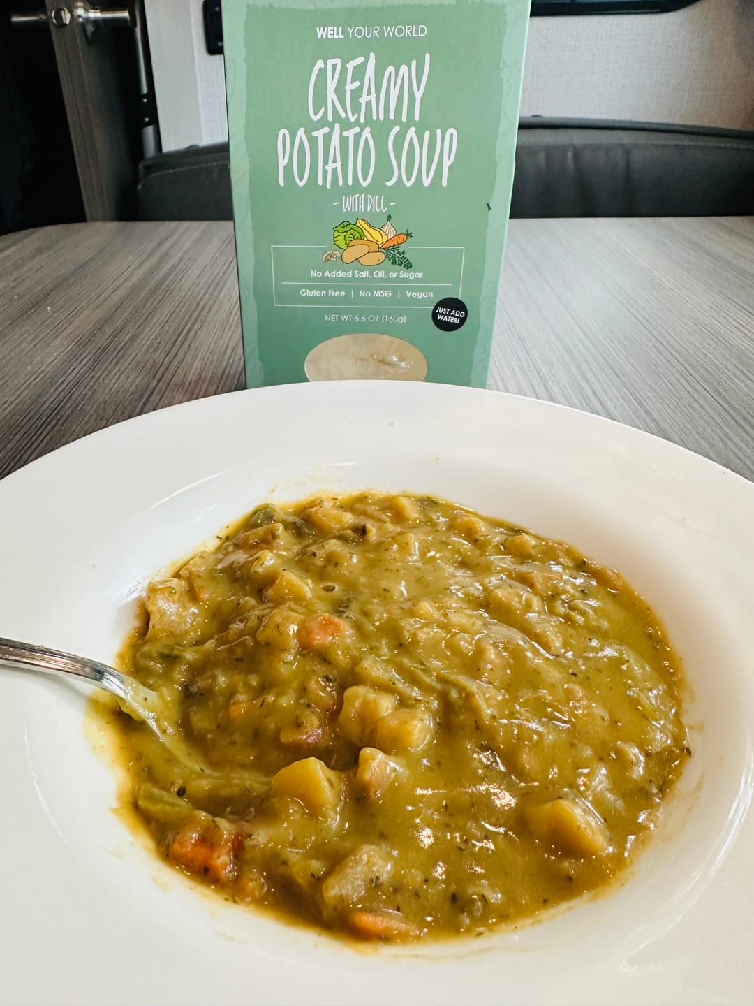 Customer photo review of Creamy Potato Soup