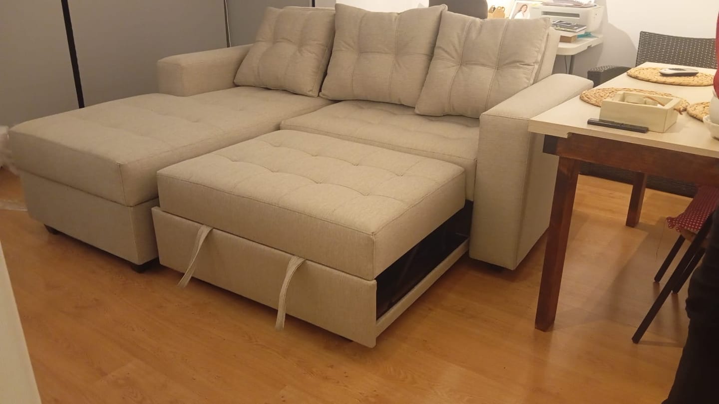 Customer photo review of Sofá en L Cama Baúl Paris