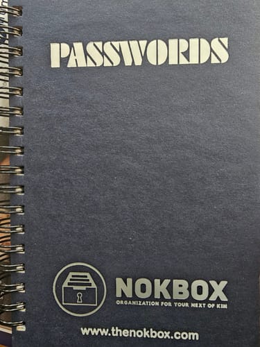 Customer photo review of Password Book