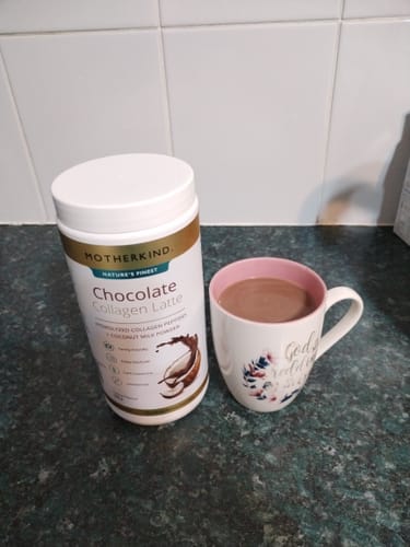 Customer photo review of Chocolate Collagen Latte Family Pack