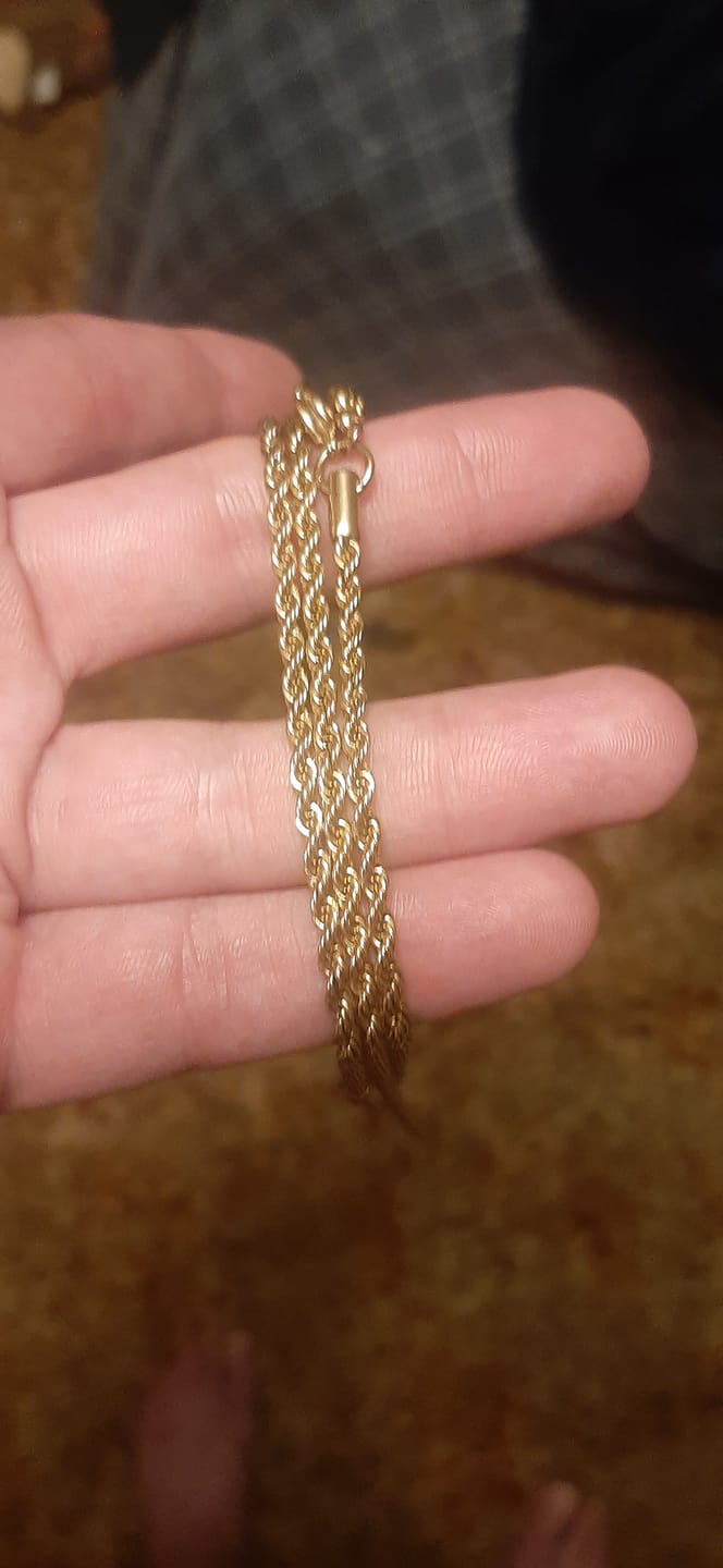 Customer photo review of Rope Chain - 18K Gold Plated