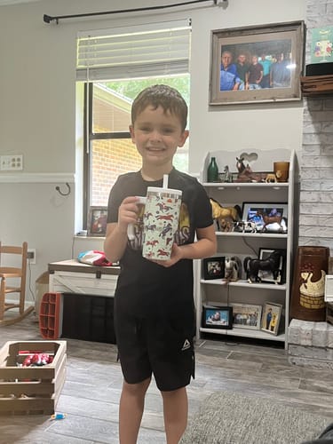Customer photo review of Horses 4  Spill Proof Kids CREWCUP 20oz