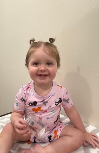 Customer photo review of Cats & bows Short Sleeve & Shorts Set
