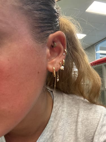 Customer photo review of Angie Earring Set