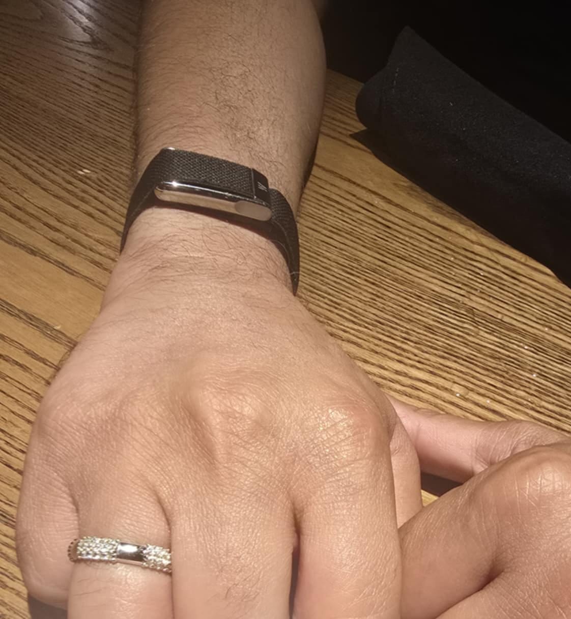Customer photo review of 1.50 CT Round Cut Natural Diamonds - Mens Wedding Bands