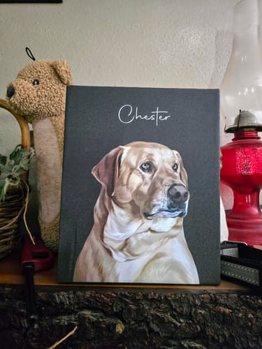 Customer photo review of Pet Art Canvas Wrap