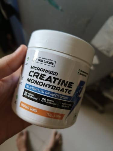 Customer photo review of Wellcore - Pure Micronised Creatine Monohydrate (122g, 33 Servings) Tropical Tango