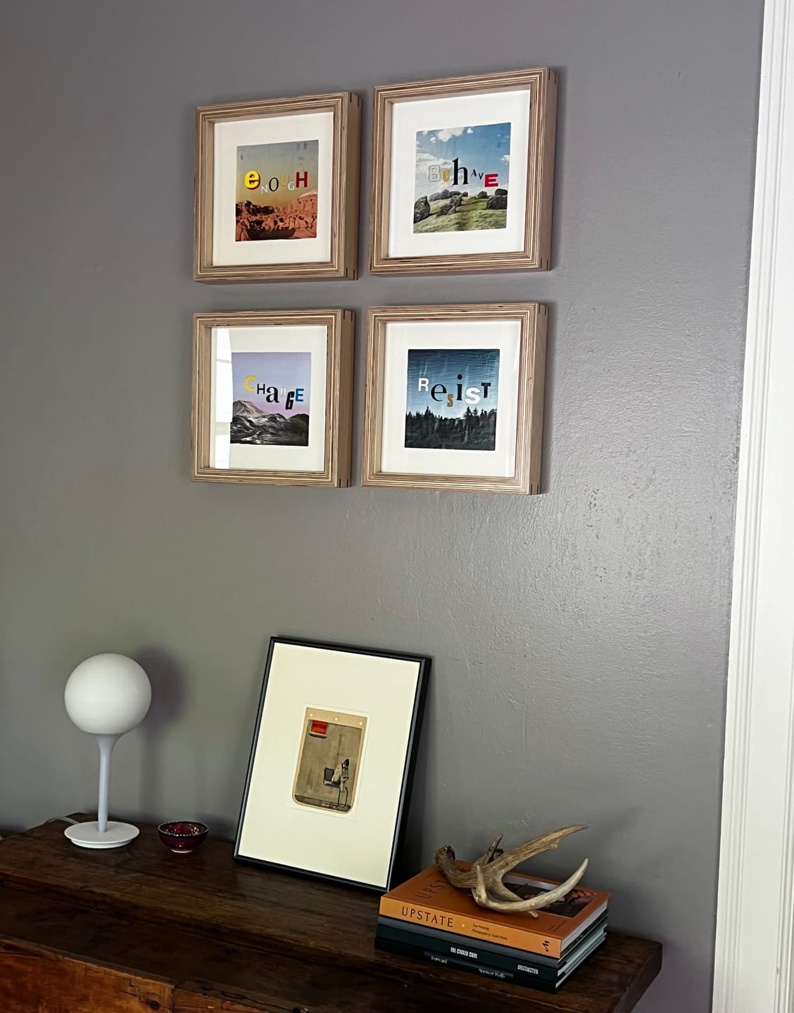 Customer photo review of Baltic Birch Plywood 'Square Profile' Picture Frames