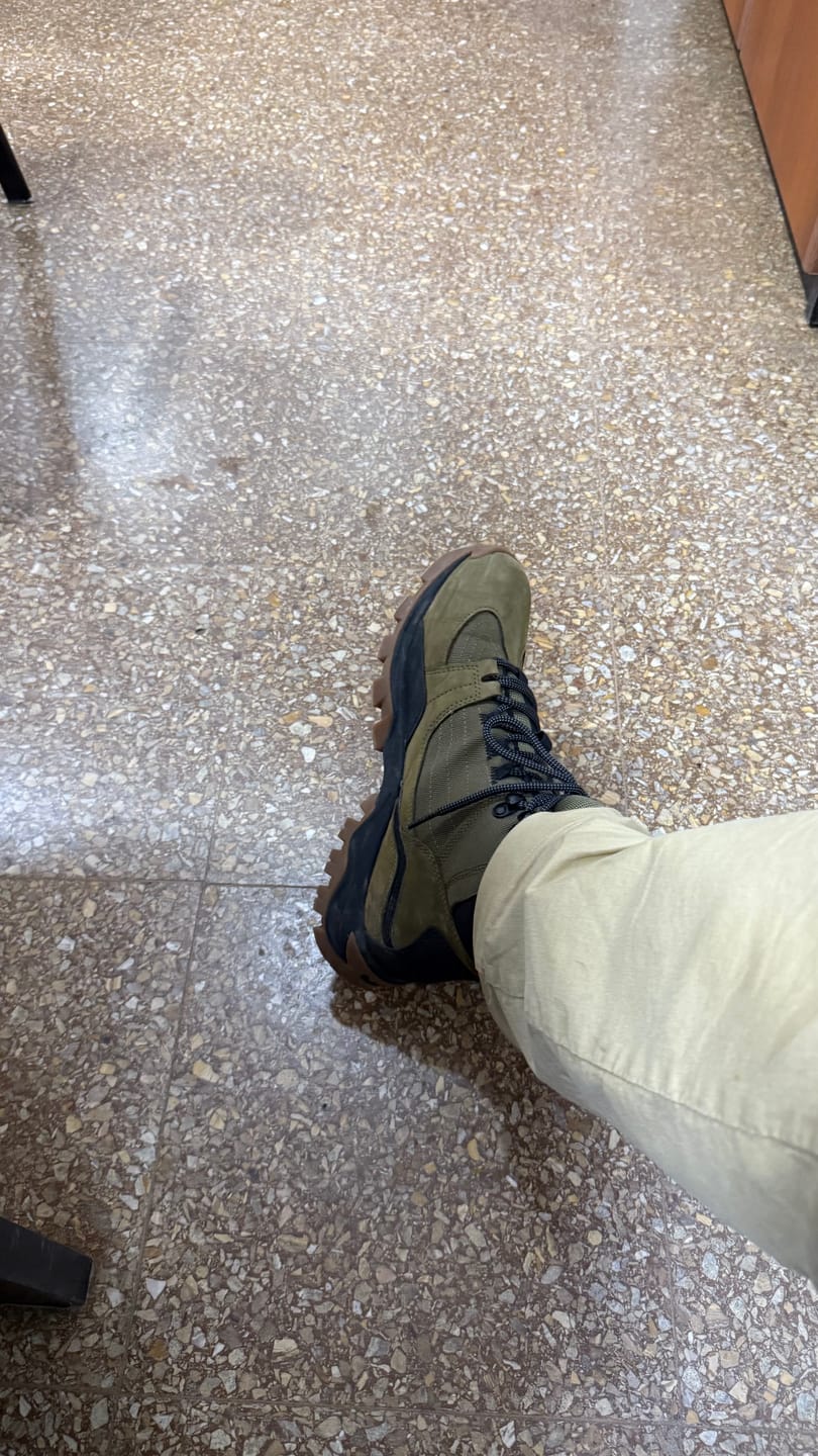 Customer photo review of Botas Timberland Mt. Maddsen Mid Lace Oliva Marrón