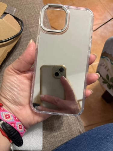 Customer photo review of Plating Make Up Mirror iPhone Case