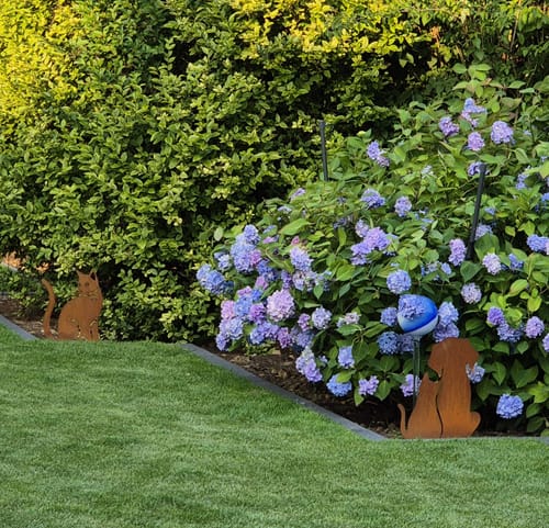 Customer photo review of Gartenstecker Hund + Katze