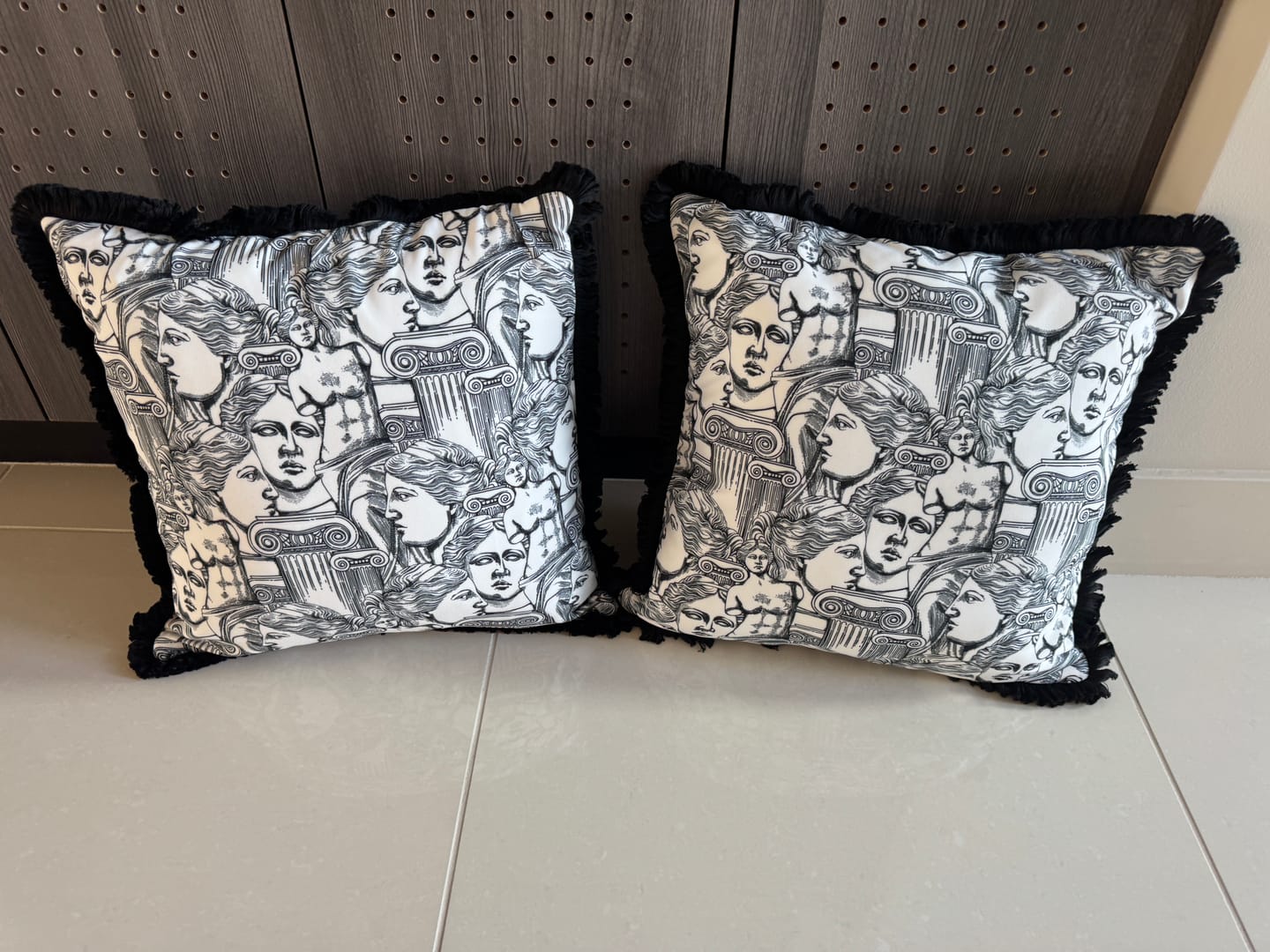 Customer photo review of Antik Greek Print Fabric by Metre