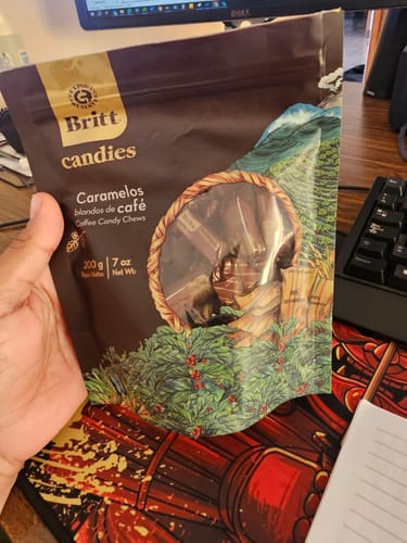 Customer photo review of Caramelos Blandos De Café Britt
