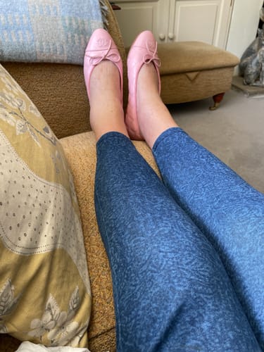 Customer photo review of ballet flats pink quilted lambskin