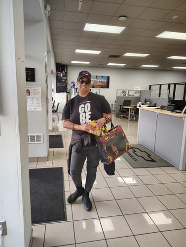 Customer photo review of Harlem Tote Bag