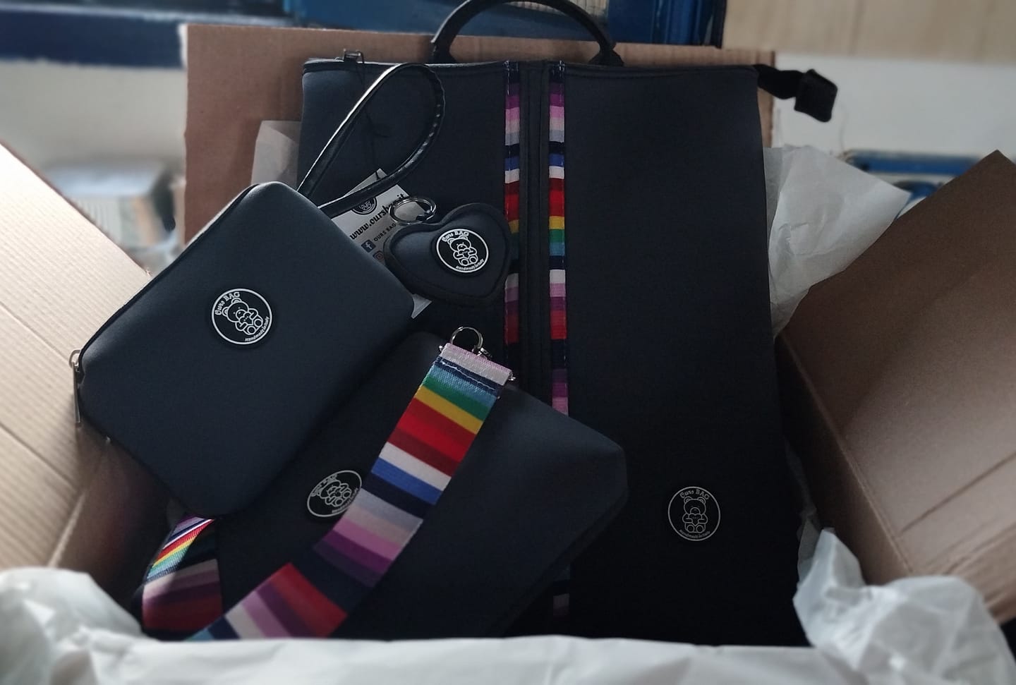Customer photo review of TRIO | Zainetto + Pochette + Trousse