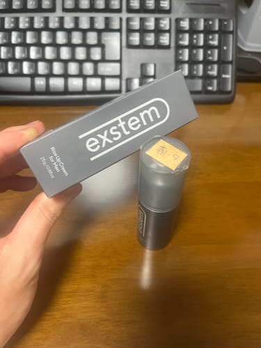Customer photo review of exstem（エクステム）エクソソーム配合の男性用ケアクリーム
