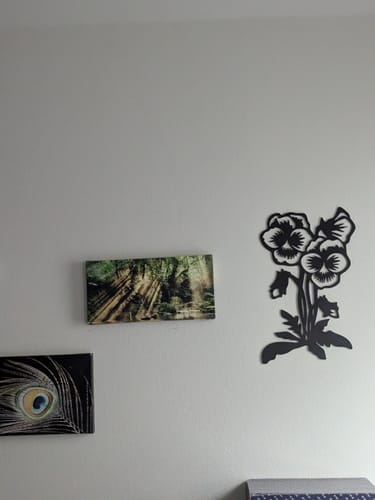 Customer photo review of Delicate Flourish Wall Art
