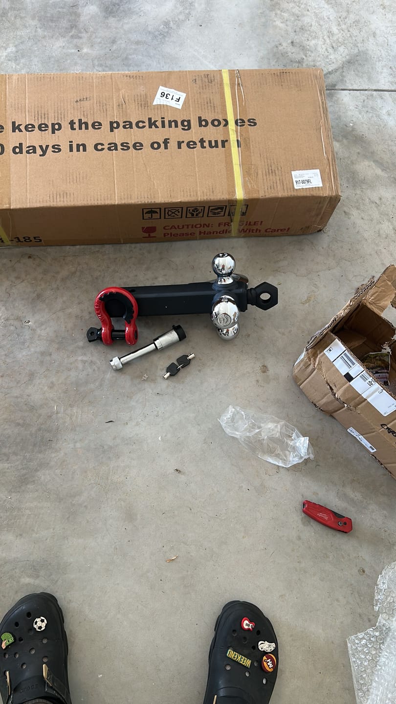 Customer photo review of TYT Tri-Ball Mount with  Shackle and Tow Hook