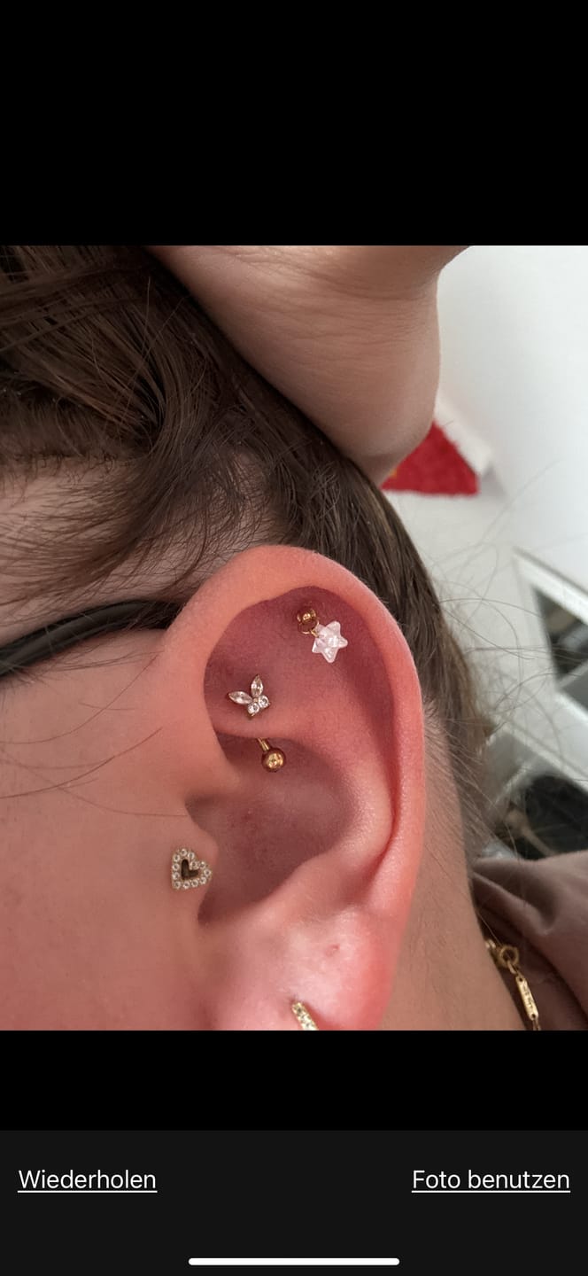 Customer photo review of Star Piercing | Titan