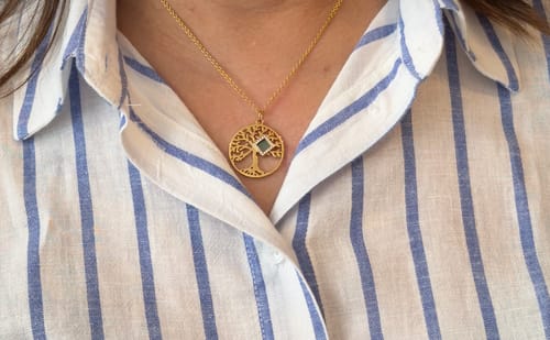 Customer photo review of Tree of Life Necklace