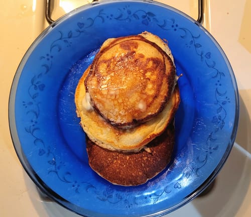 Customer photo review of Cousin T's Gourmet Keto Pancake Mix