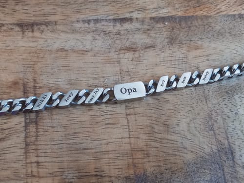 Customer photo review of Familieschakel Armband Voor Vaderdag