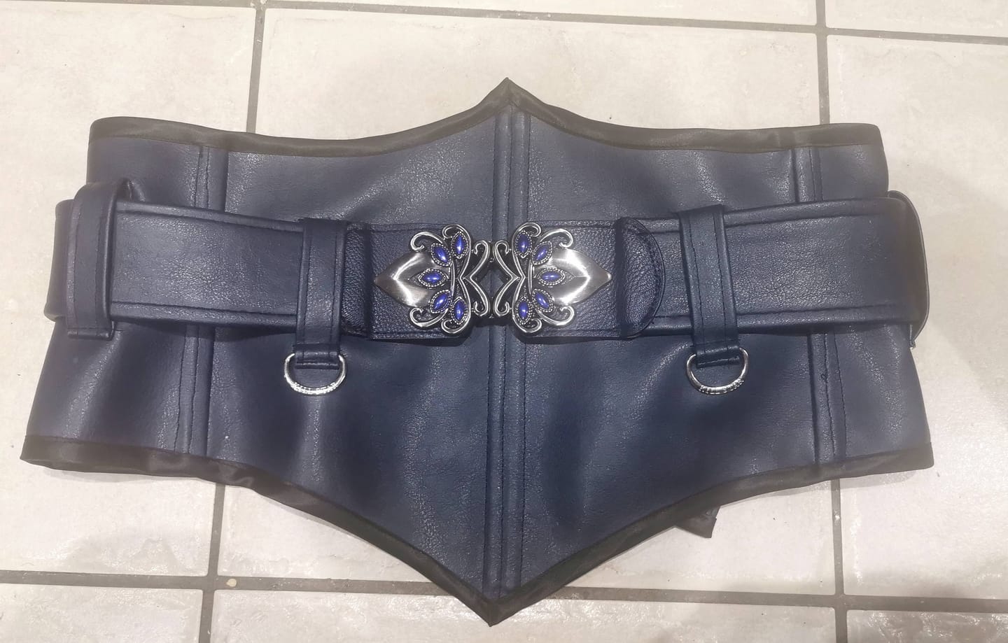 Customer photo review of Plain Faux Leather Fabric