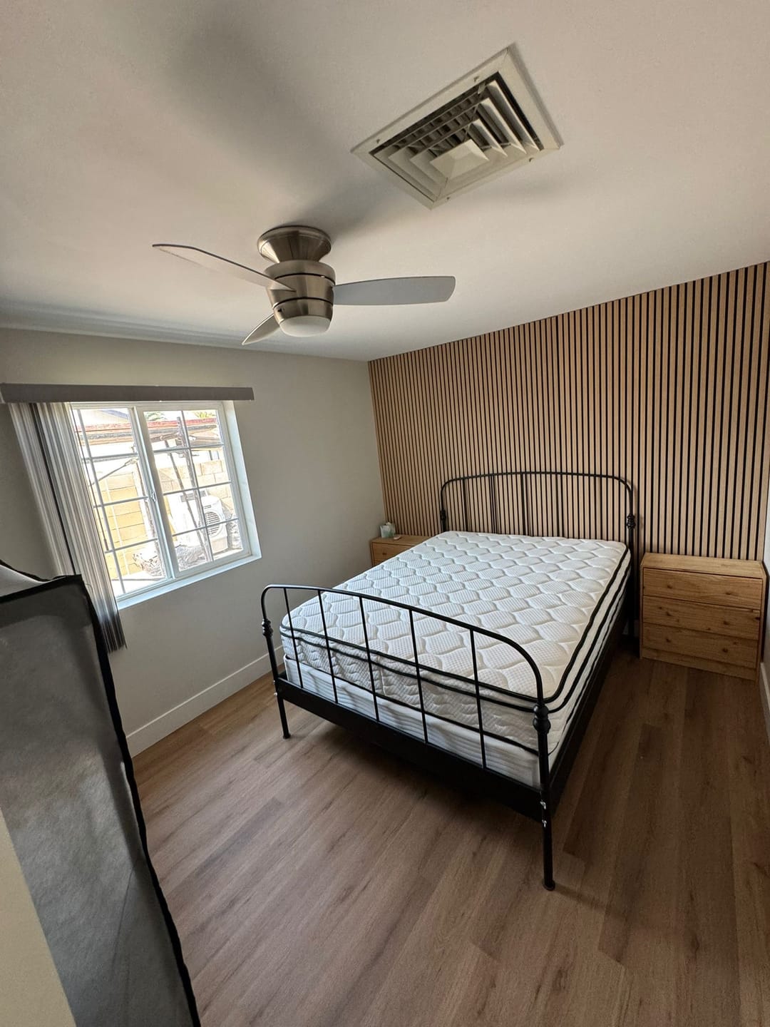 Customer photo review of Parchment Oak Acoustic Slat Panels 94.5" or 118" Length
