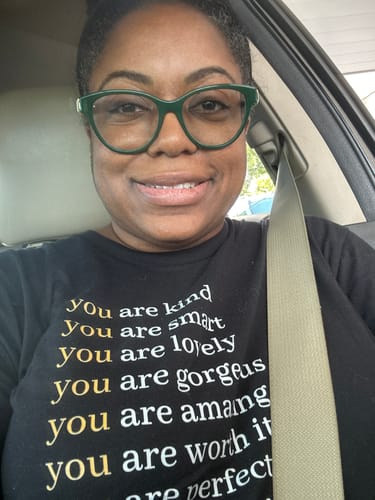 Customer photo review of You Are Unisex Premium T-Shirt