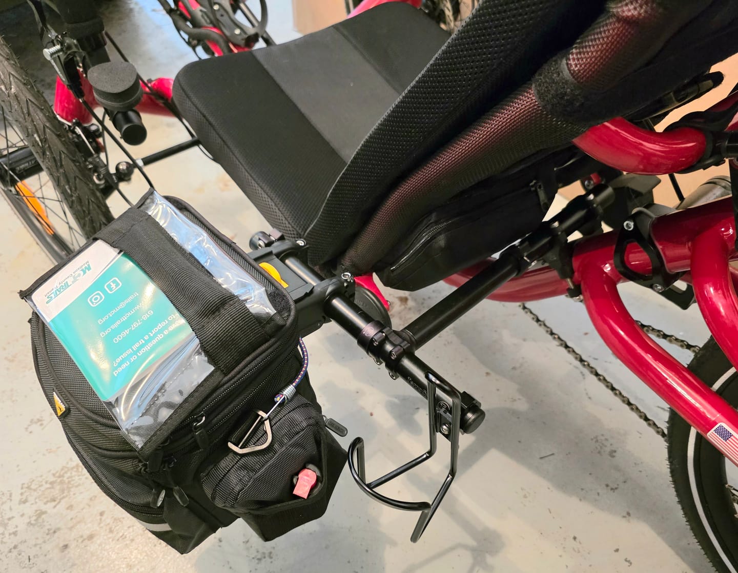 Customer photo review of Clamp-on Bottle Cage