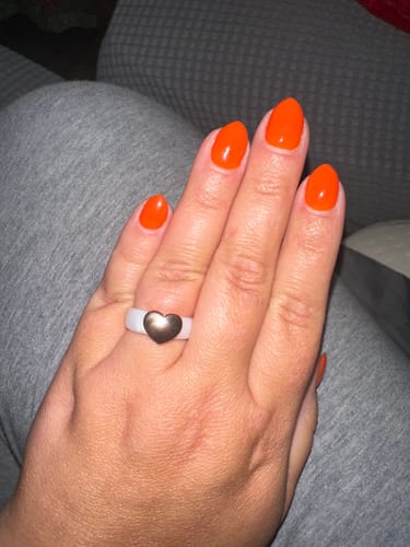 Customer photo review of Heart Collection - Women's Silicone Rings with Metal