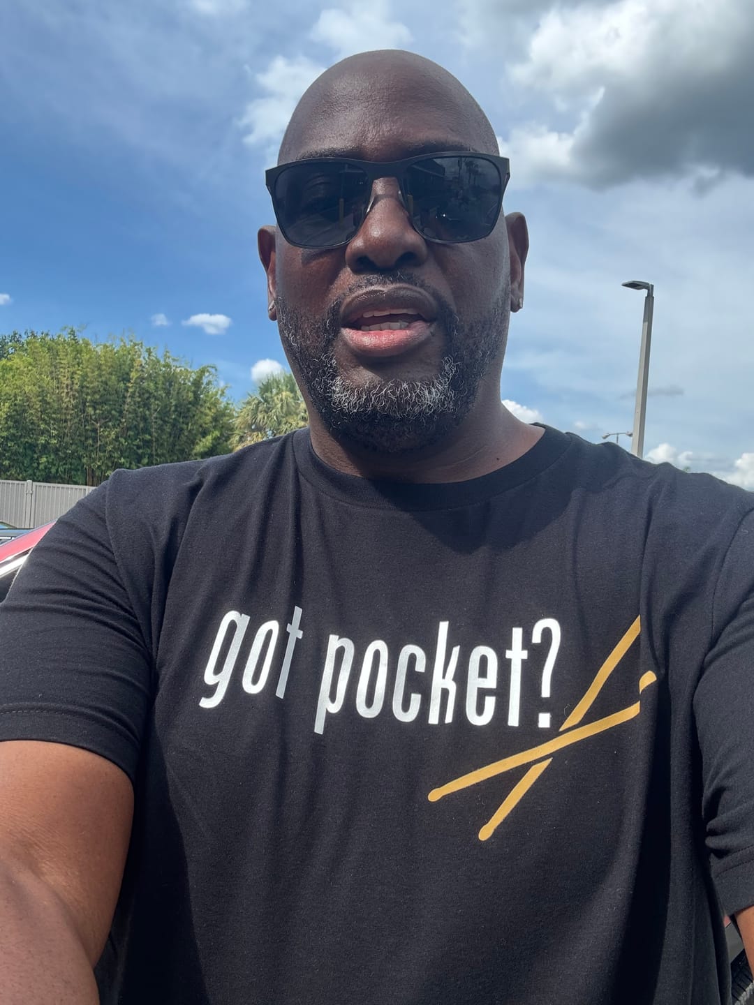 Customer photo review of Drum T-shirt (Black)
